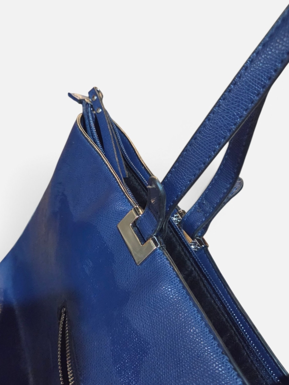 Jones New York Navy Tote with Removable Pouch - Picture 3 of 3